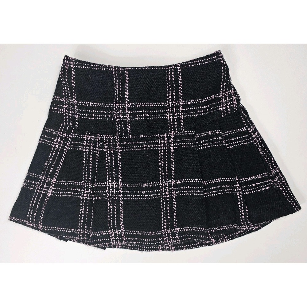 Vintage Old Navy Skirt Toddler Girls 4 Black Pink‎ Lined Holiday Christmas Party